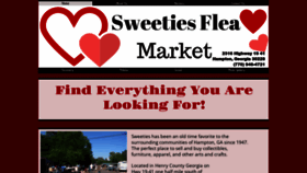 What Sweetiesfleamarket.com website looked like in 2019 (4 years ago)