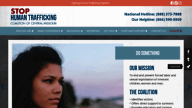 What Stophumantraffickingmo.com website looked like in 2019 (4 years ago)