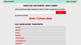 What Subslikescript.com website looked like in 2019 (4 years ago)