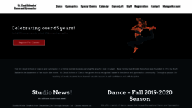 What Stclouddance.com website looked like in 2019 (4 years ago)