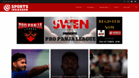 What Sportsindiashow.com website looked like in 2019 (4 years ago)