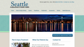 What Seattleacupuncture.com website looked like in 2019 (4 years ago)