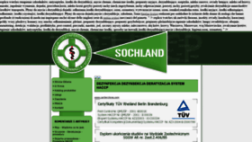 What Sochland.pl website looked like in 2019 (4 years ago)
