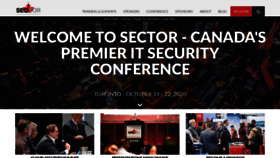 What Sector.ca website looked like in 2019 (4 years ago)