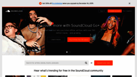 What Soundcloud.us website looked like in 2019 (5 years ago)
