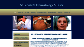 What Stleonardsdermatologyandlaser.com website looked like in 2019 (4 years ago)