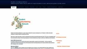 What Studentvolunteeringnetwork.org website looked like in 2019 (4 years ago)