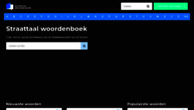 What Straattaalwoordenboek.nl website looked like in 2019 (4 years ago)