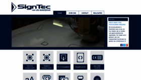 What Signtec.be website looked like in 2019 (4 years ago)