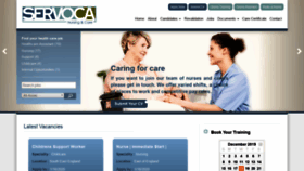 What Servocahealth.com website looked like in 2019 (4 years ago)