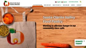 What Scvfoodpantry.org website looked like in 2019 (4 years ago)
