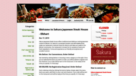 What Sakuraelkhart.com website looked like in 2019 (4 years ago)