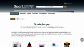 What Sportschuppen.de website looked like in 2019 (4 years ago)