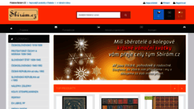 What Sbiram.cz website looked like in 2019 (4 years ago)