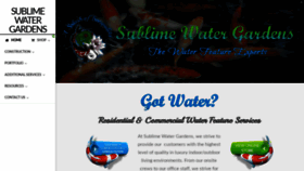 What Sublimewatergarden.com website looked like in 2019 (4 years ago)
