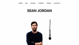 What Seanjordancomedy.com website looked like in 2019 (4 years ago)