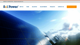What Solpowerprojects.com website looked like in 2019 (4 years ago)