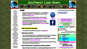 What Swlawnbowls.org website looked like in 2019 (4 years ago)