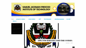 What Sjpi.edu.bb website looked like in 2019 (4 years ago)