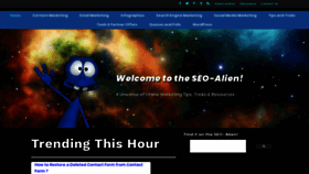 What Seo-alien.com website looked like in 2019 (4 years ago)