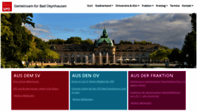 What Spd-badoeynhausen.de website looked like in 2019 (4 years ago)