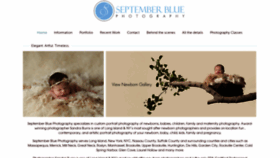 What Septemberbluephotography.com website looked like in 2019 (4 years ago)