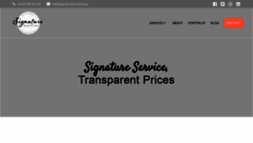 What Signatureiow.marketing website looked like in 2019 (4 years ago)