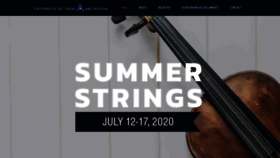 What Summerstrings.org website looked like in 2019 (4 years ago)