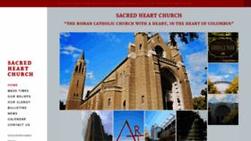 What Sacredheartchurchcolumbus.org website looked like in 2019 (4 years ago)