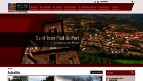 What St-jean-pied-de-port.fr website looked like in 2019 (4 years ago)