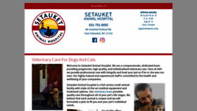 What Setauketanimalhospital.com website looked like in 2019 (4 years ago)