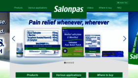 What Salonpas.ph website looked like in 2019 (4 years ago)