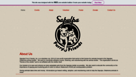 What Sapulpafurryfriends.org website looked like in 2019 (4 years ago)