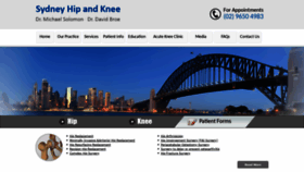 What Sydneyhipandknee.com.au website looked like in 2019 (4 years ago)