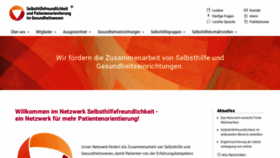 What Selbsthilfefreundlichkeit.de website looked like in 2019 (4 years ago)