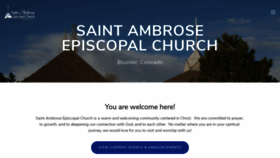 What Saintambrosechurch.org website looked like in 2019 (4 years ago)