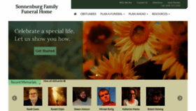 What Sonnenburgfamilyfh.com website looked like in 2019 (4 years ago)