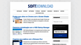 What Softdownload.com.br website looked like in 2019 (4 years ago)