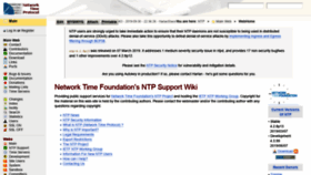 What Support.ntp.org website looked like in 2019 (4 years ago)