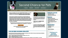 What Secondchanceforpets.com website looked like in 2019 (4 years ago)