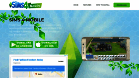What Sims4mobi.club website looked like in 2019 (4 years ago)