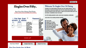 What Singlesoverfifty.net website looked like in 2019 (4 years ago)