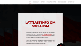 What Socialisten.nu website looked like in 2019 (4 years ago)