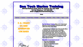 What Seatechmarinetraining.com website looked like in 2019 (4 years ago)