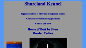 What Shorelandkennel.com website looked like in 2019 (4 years ago)