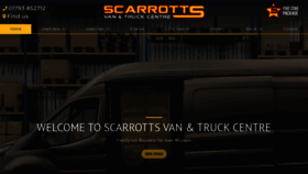 What Scarrotts.co.uk website looked like in 2019 (4 years ago)
