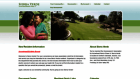 What Sierraverde.org website looked like in 2019 (4 years ago)
