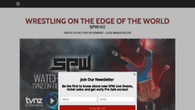What Spwrestling.co.nz website looked like in 2019 (4 years ago)