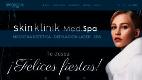 What Skinklinik.mx website looked like in 2019 (4 years ago)