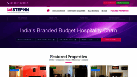 What Stepinnhotels.com website looked like in 2019 (6 years ago)